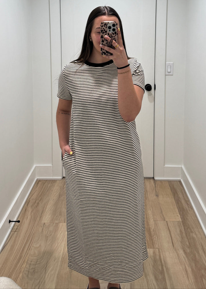 The Effortless Striped T-Shirt Dress