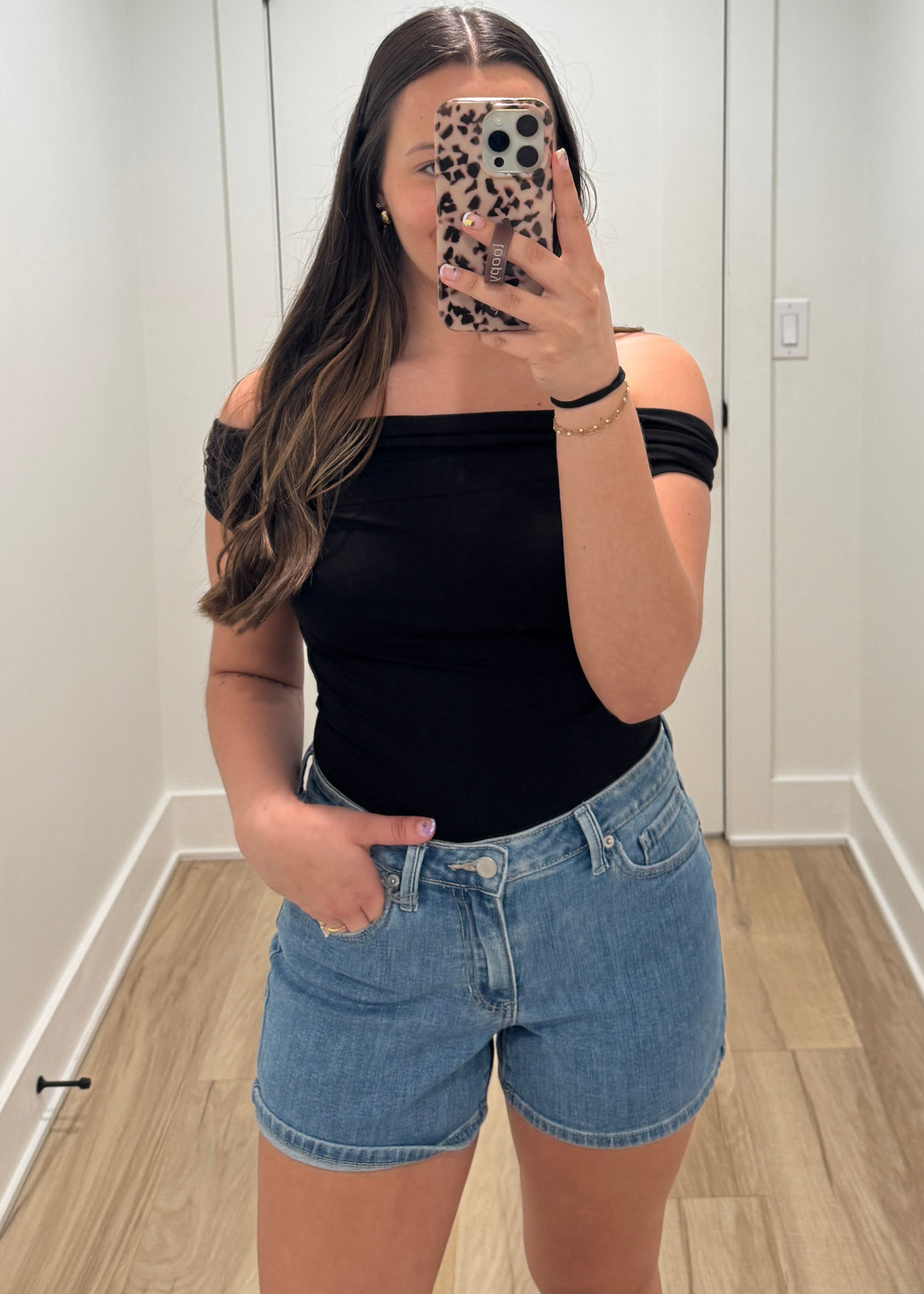 The Midnight Off the Shoulder Top