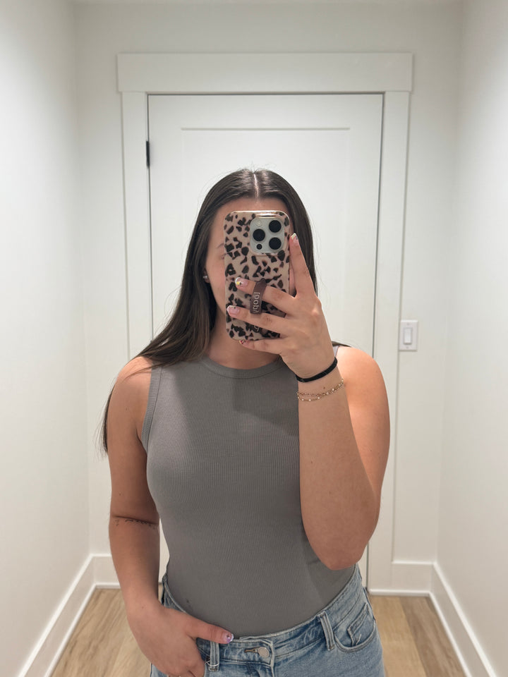 No Bad Days Bodysuit | Hunter Green, Grey, Dark Grey