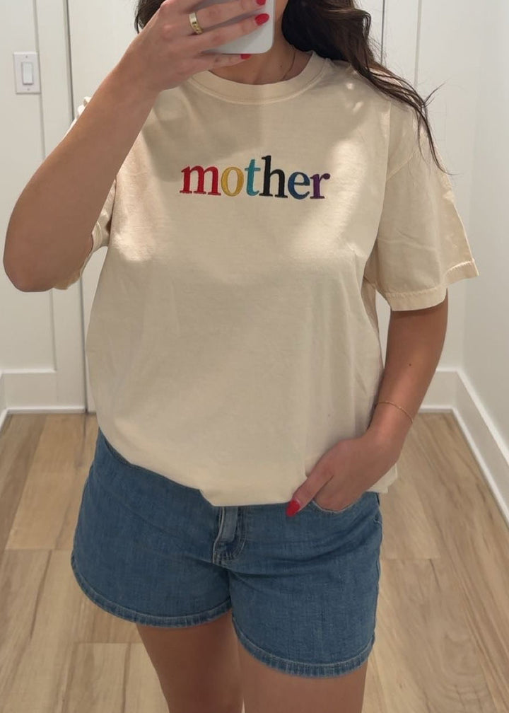 Mother Multi Color Graphic Tee