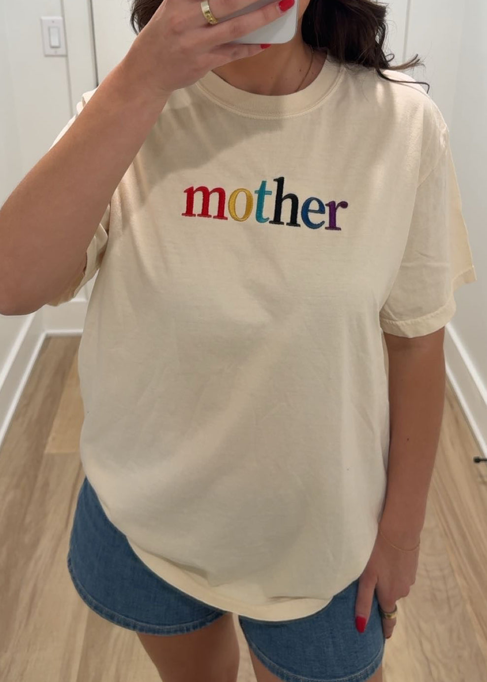 Mother Multi Color Graphic Tee