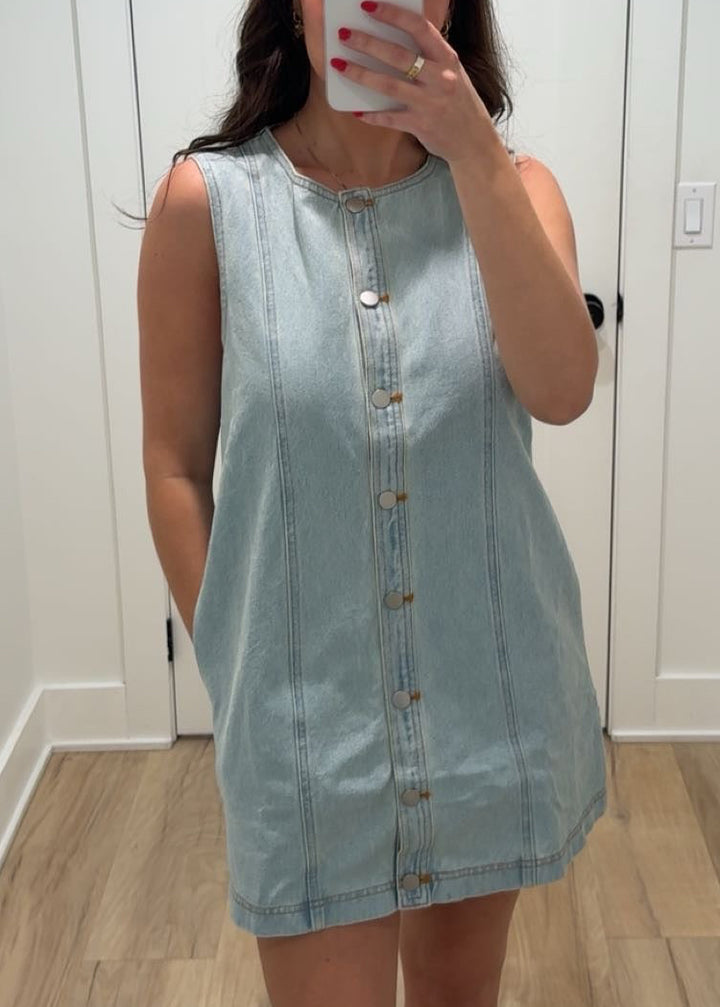 Ella Light Denim Dress