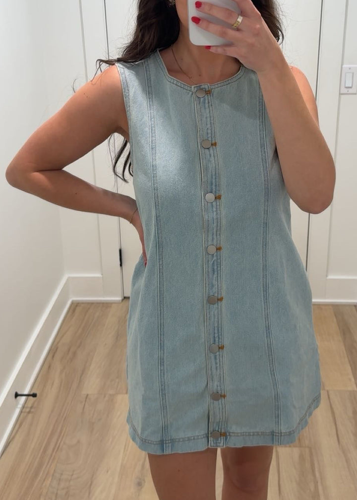 Ella Light Denim Dress