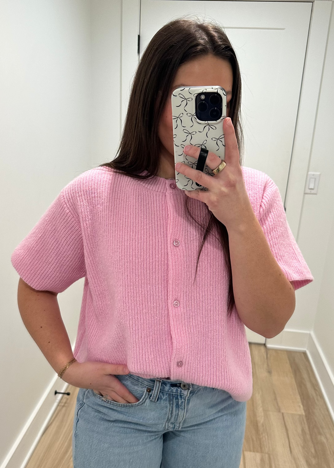 Poppy Sweater Cardigan | Pink