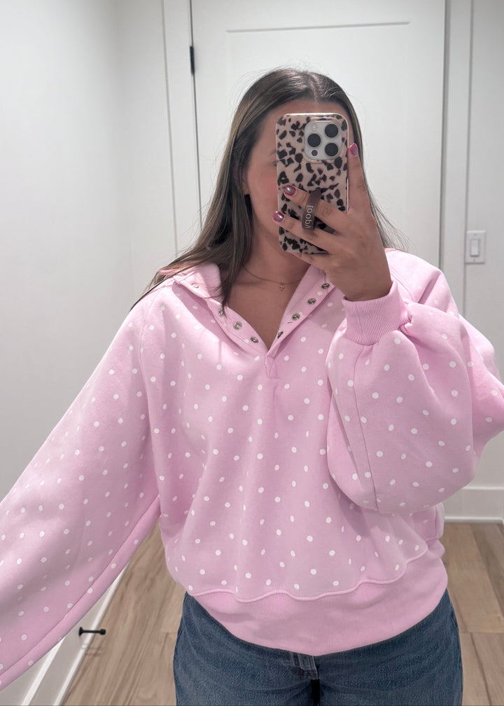 The Piper Polka Dot Button Down