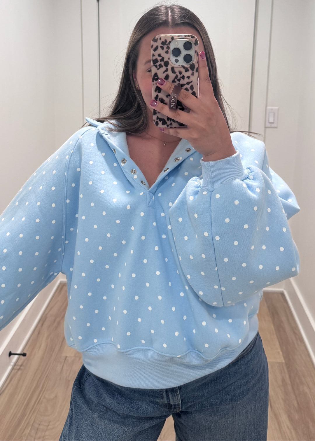The Piper Polka Dot Button Down