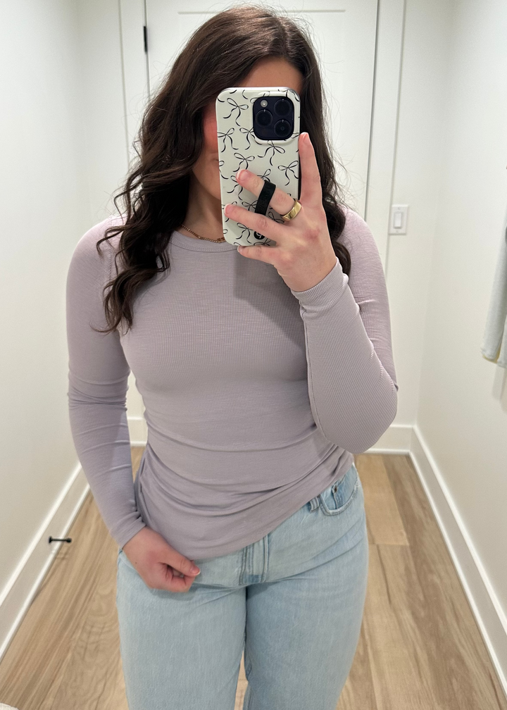 The Daily Rib Top | Lilac, Butter, Blue