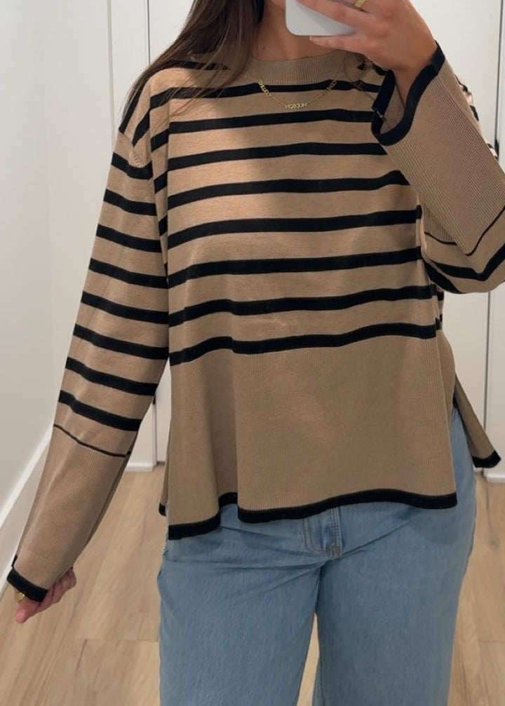 Driftwood Stripe Sweater