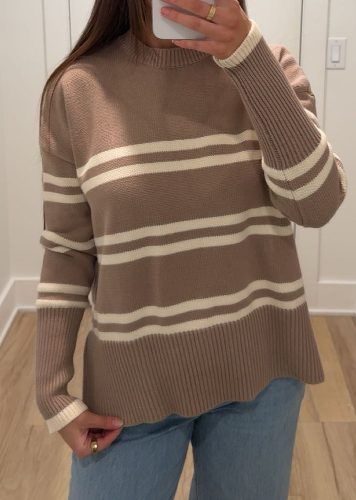Toasted Stripe Sweater