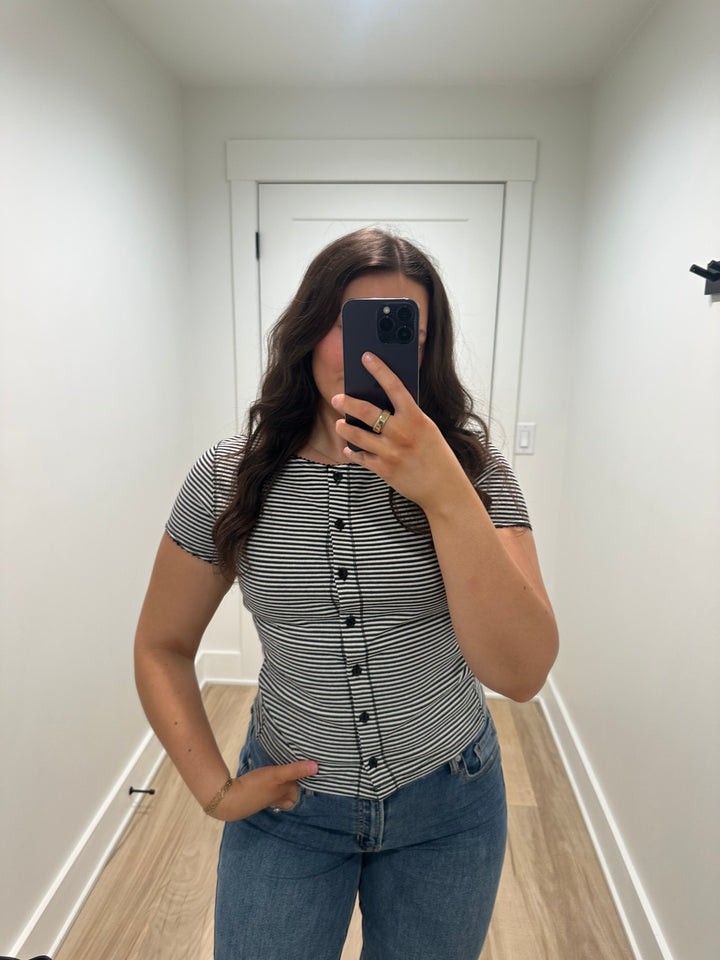 B&W Striped Top