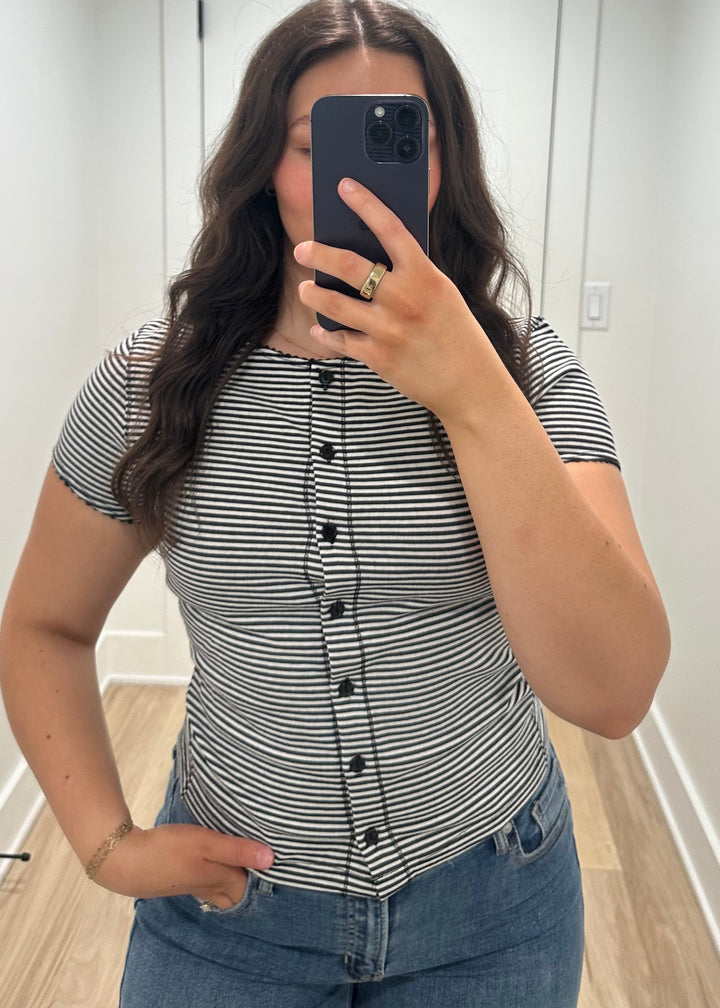 B&W Striped Top