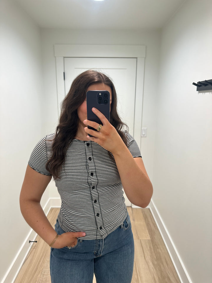 B&W Striped Top