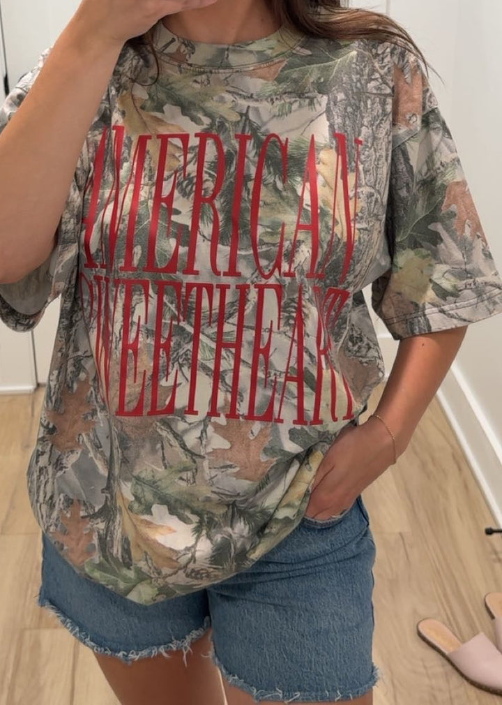 American Sweetheart Camo Tee
