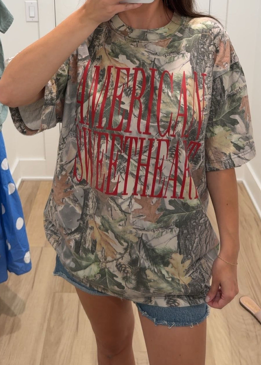 American Sweetheart Camo Tee