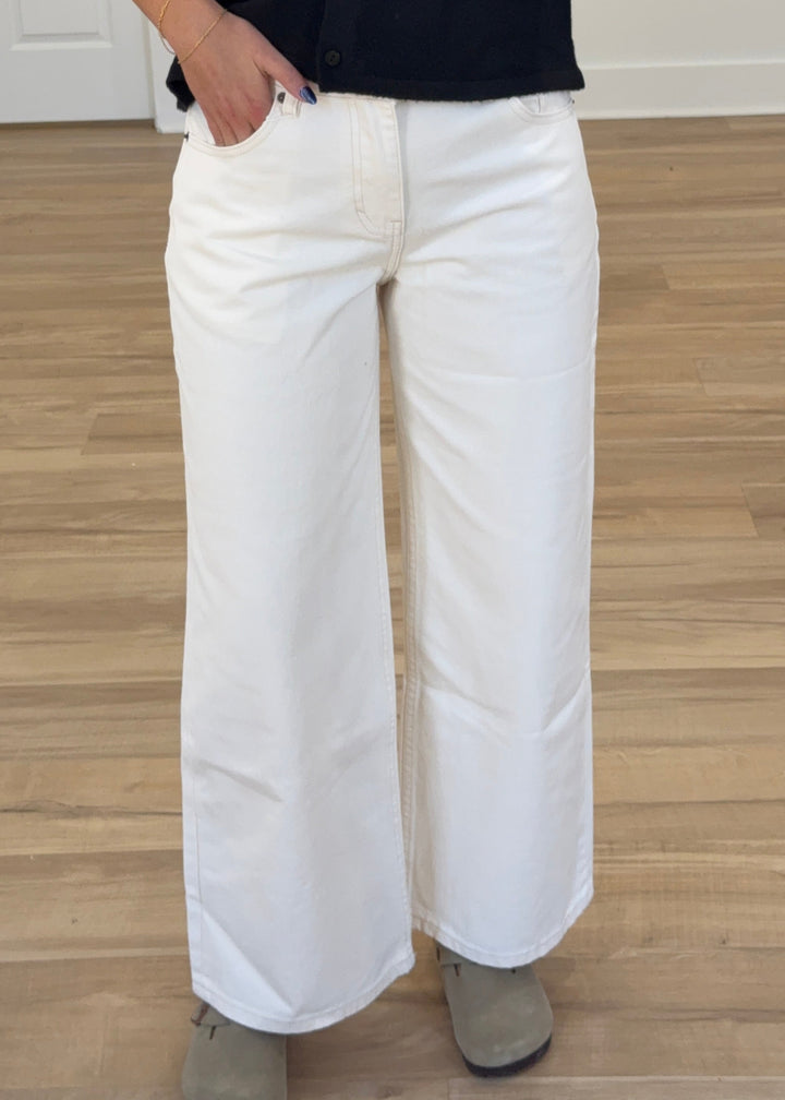 Vintage Canvas Wide Leg Jeans