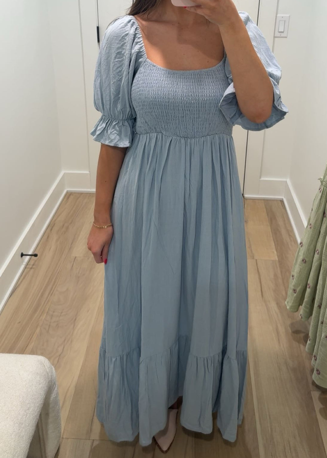 Sunday Stroll Maxi Dress | Sage + Blue | Restock