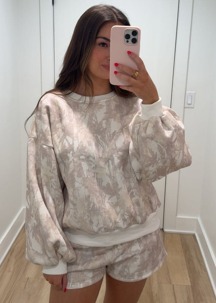 Camo Crewneck Set