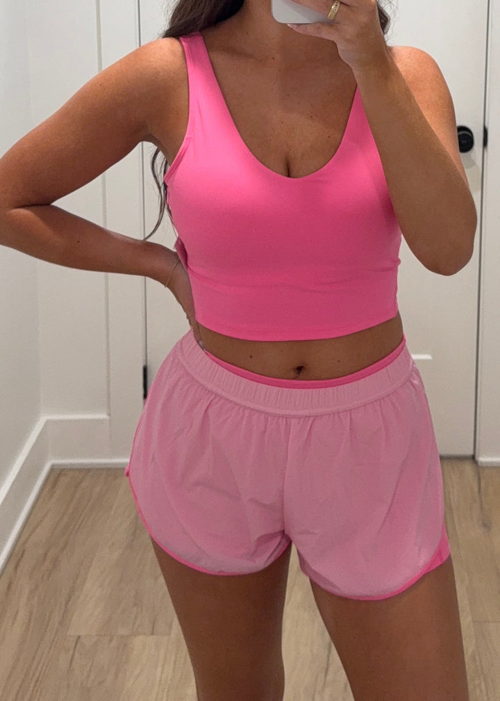 On The Daily Cropped Tank Top | Pink, Blue + Hot Pink