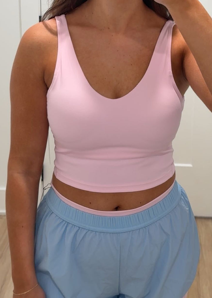 On The Daily Cropped Tank Top | Pink, Blue + Hot Pink