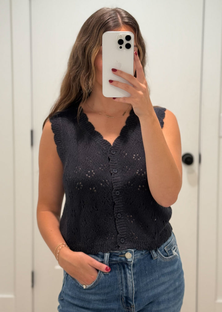 Navy Baby Sweater Vest
