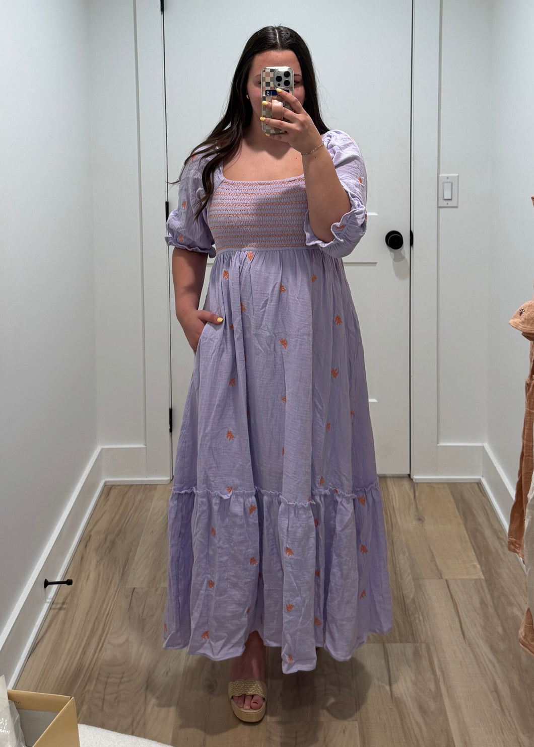 Lavender Haze Smocked Dress