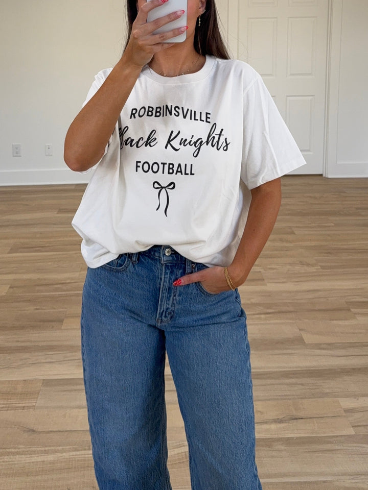 Robbinsville Black Knights Football Tee | Cream