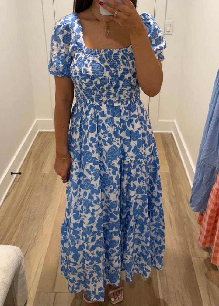 Sunday in Bloom Dress | Black, Pink, Blue
