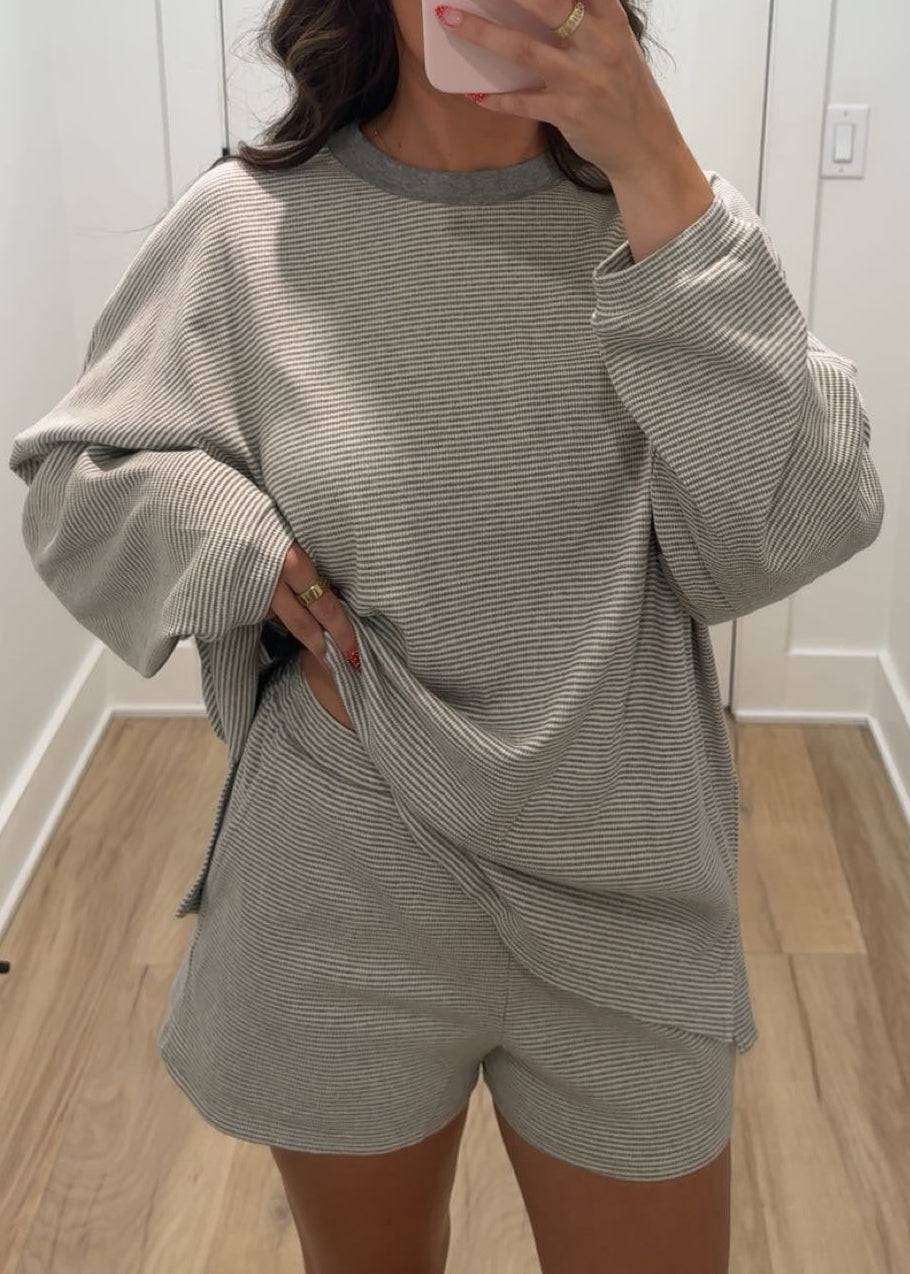 The Comfort Club Top | Heather Grey