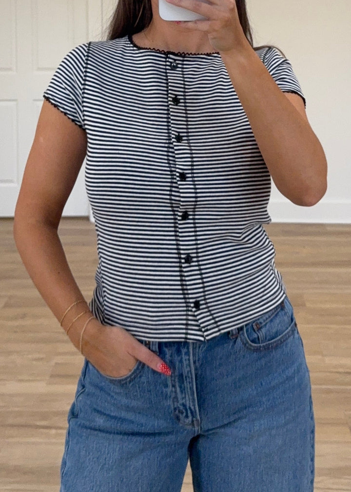 B&W Striped Top