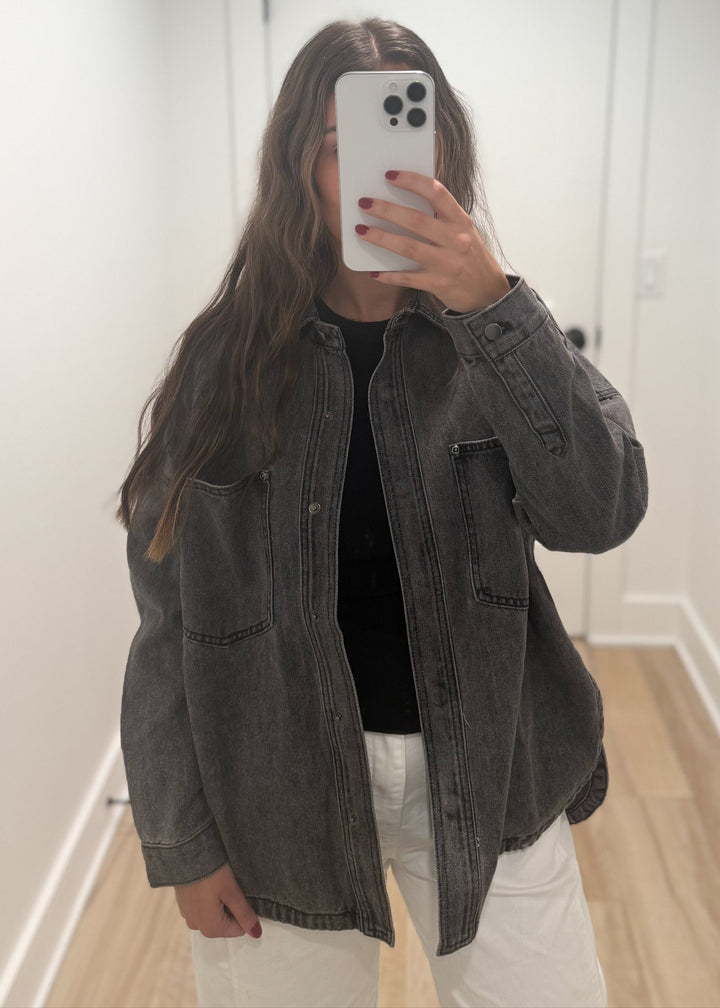 The Blake Denim Shacket