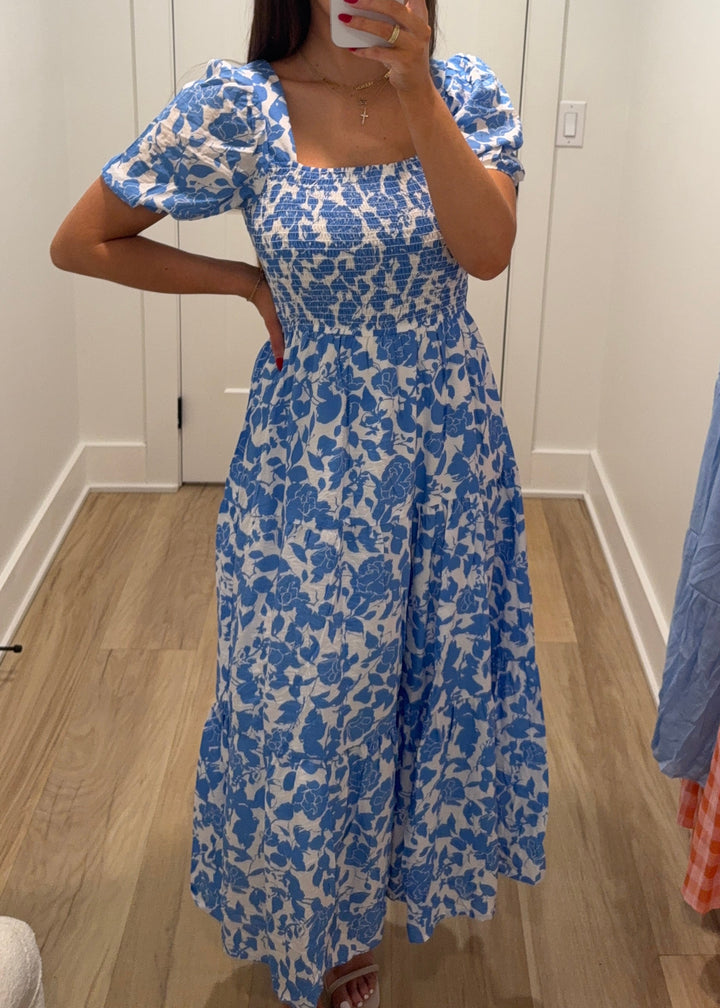 Sunday in Bloom Dress | Black, Pink, Blue