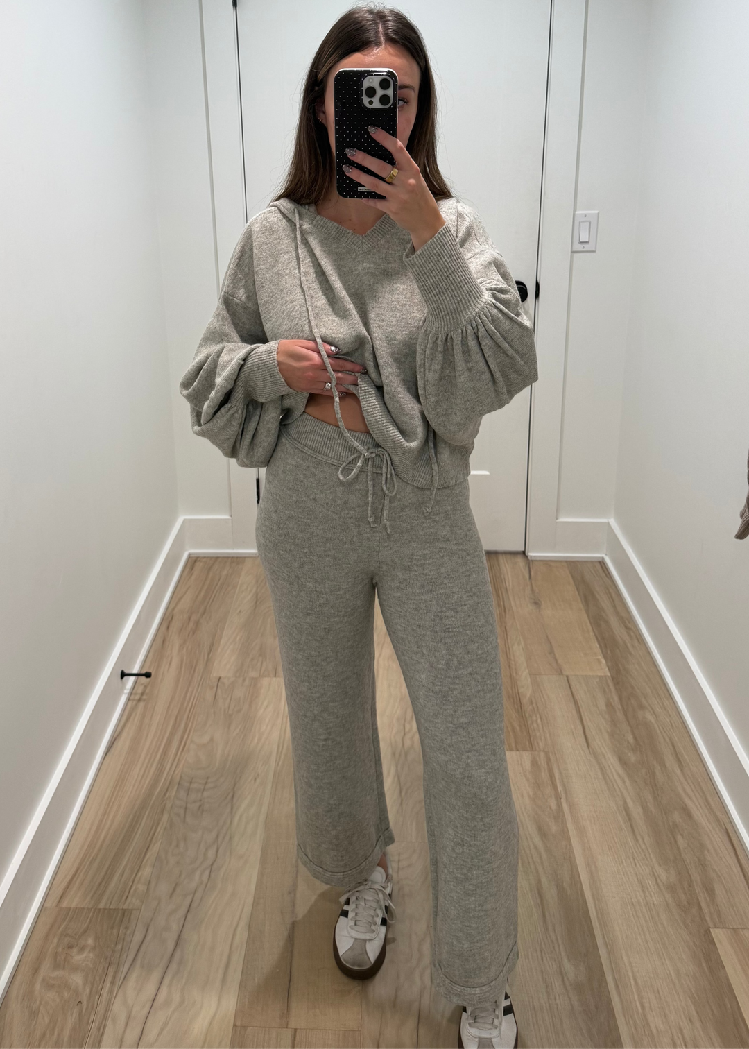 Day Off Ribbed Pants | Oatmeal + Grey