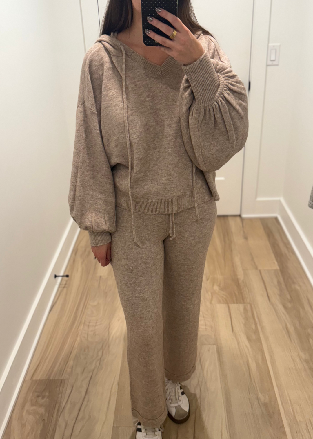 Day Off Ribbed Pants | Oatmeal + Grey