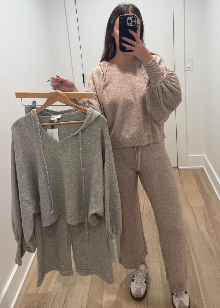 Day Off Hoodie | Grey + Oatmeal