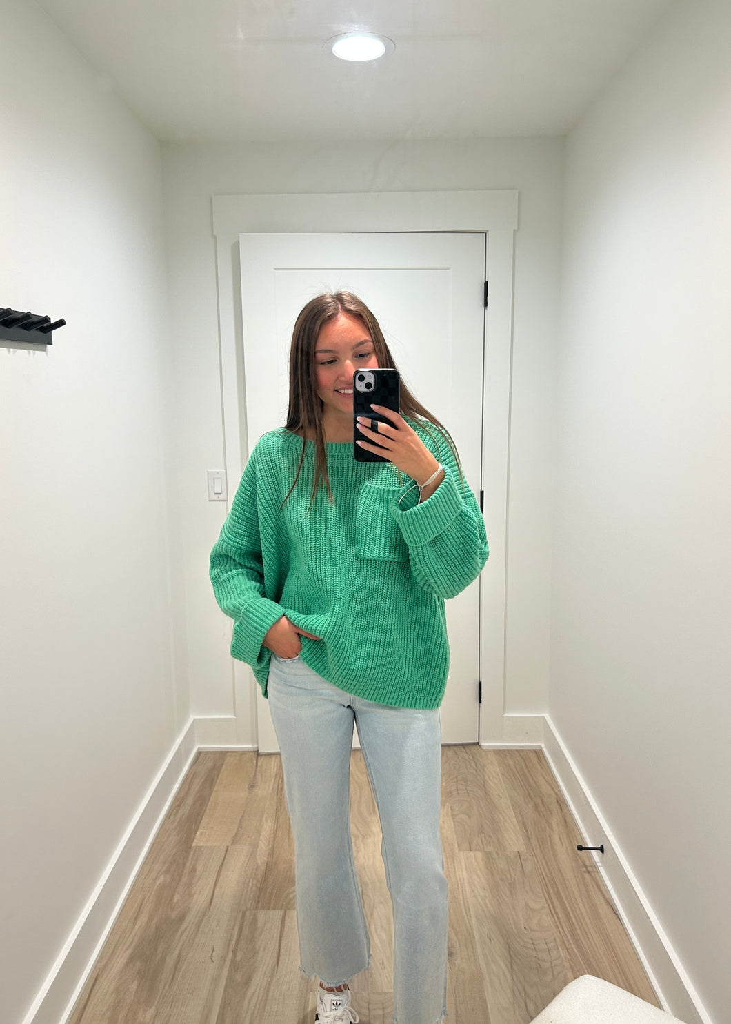 Lucky Me Sweater | Green | One Left