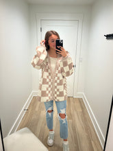 Load image into Gallery viewer, Check Mate Cardigan | Taupe
