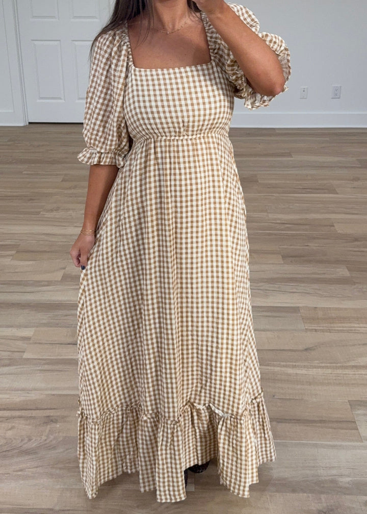 Gingham Girl Maxi Dress