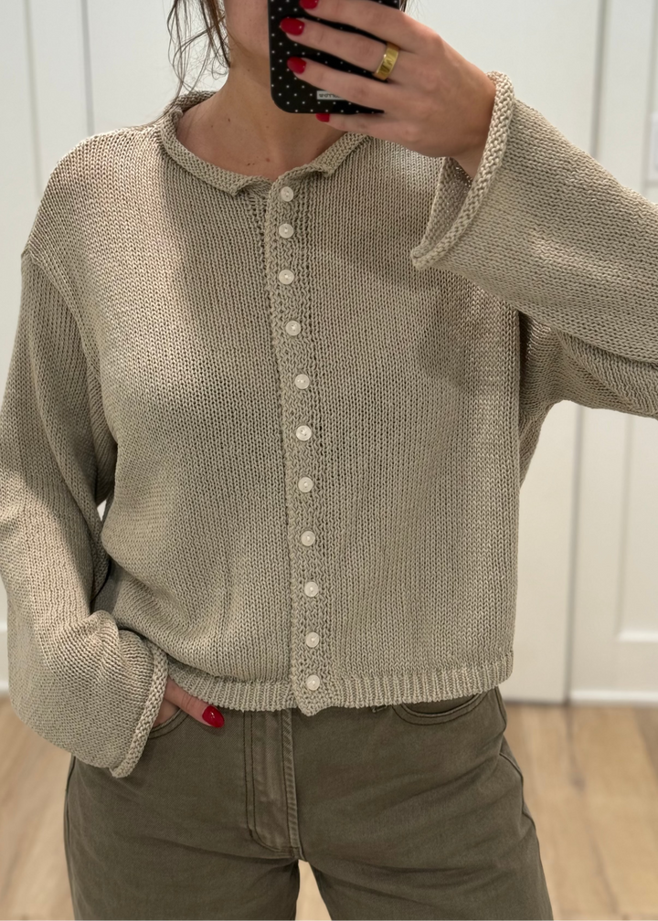 The Rowan Knit Sweater | Stone