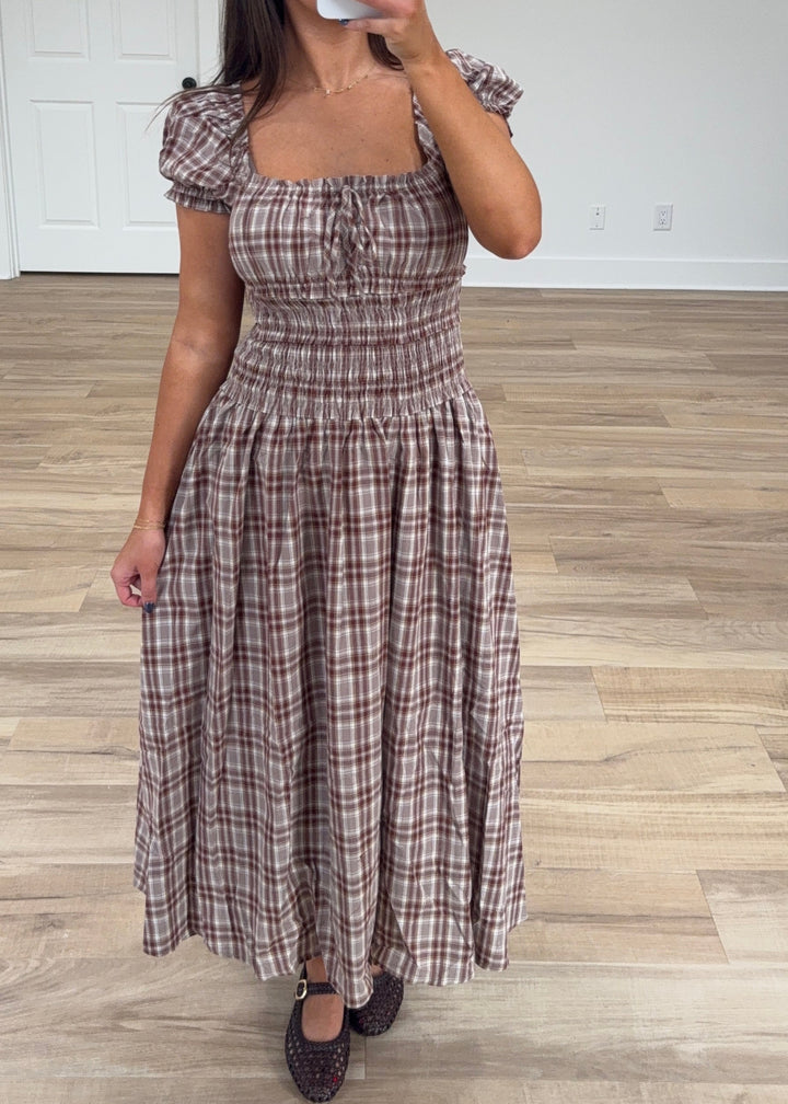 Rory Plaid Midi Dress