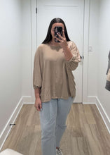 Load image into Gallery viewer, Up Next Puff Sleeve Tee | Taupe
