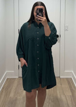 Load image into Gallery viewer, Evergreen Buttoned Dress
