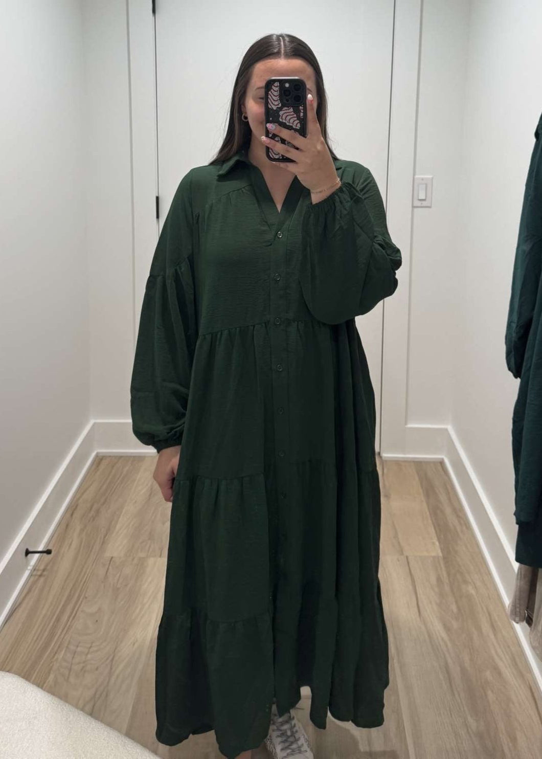 Hunter Green Maxi Dress