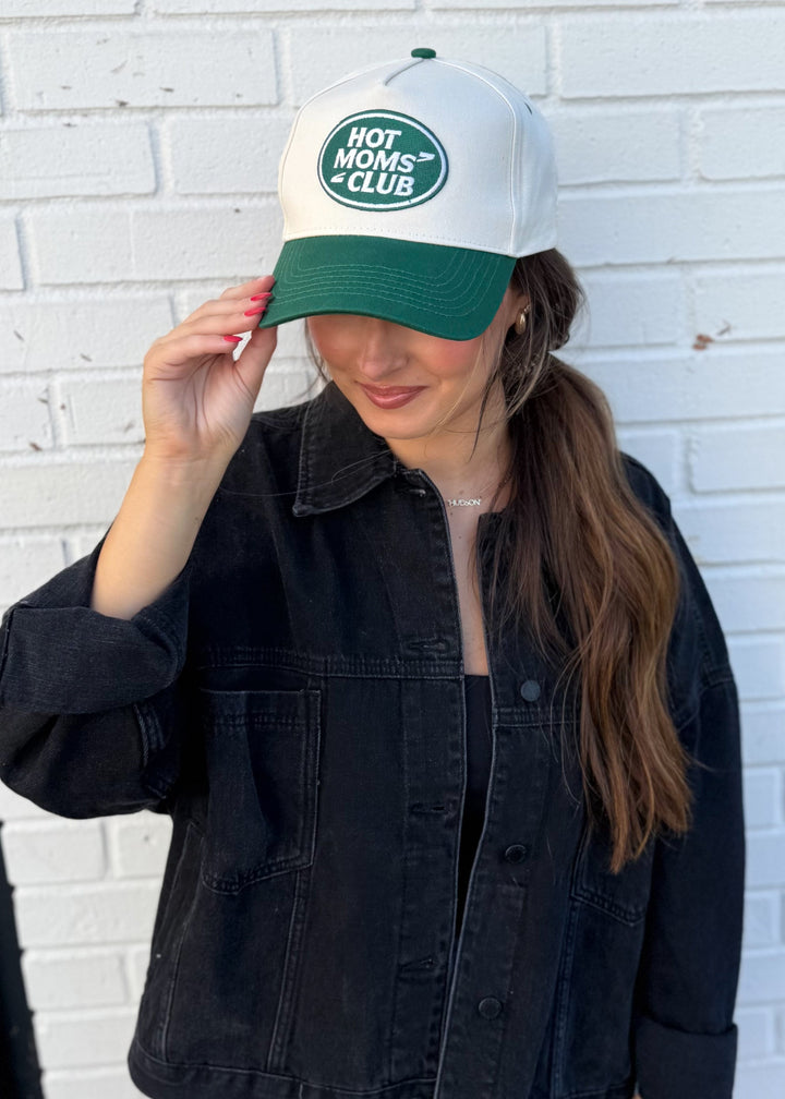 Hot Moms Club - Green Vintage Trucker Hat
