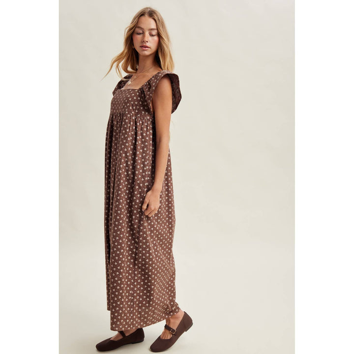 Chestnut Charm Midi Dress