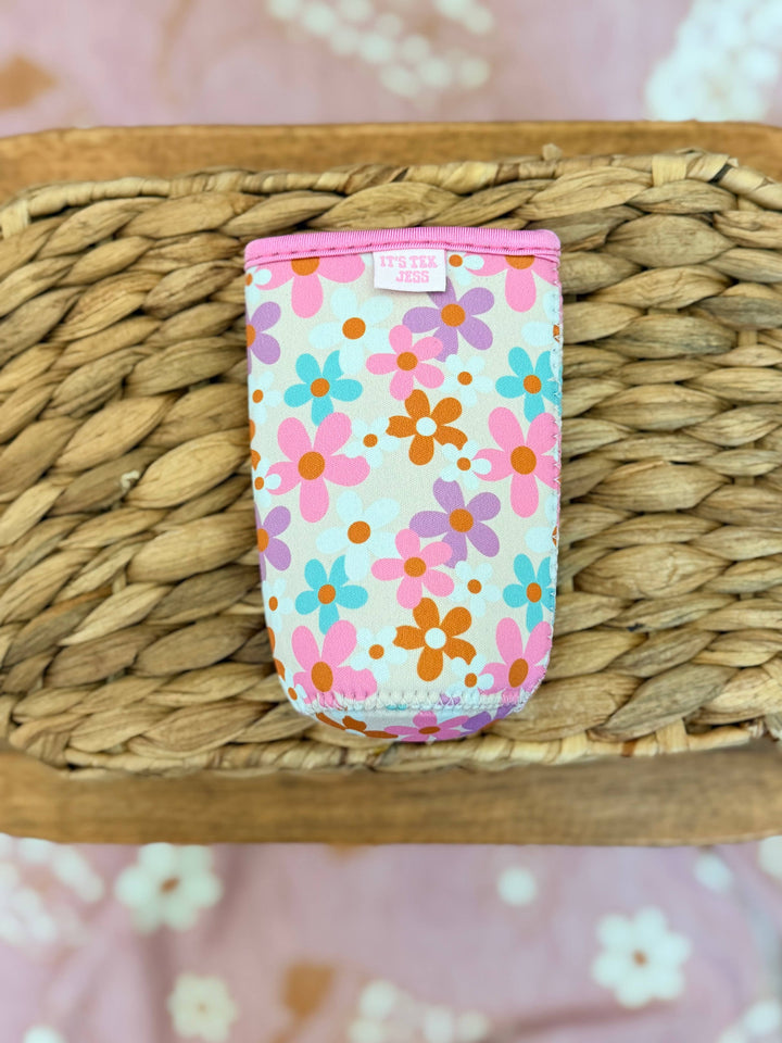 Slim Can Sleeve-Pastel Flower