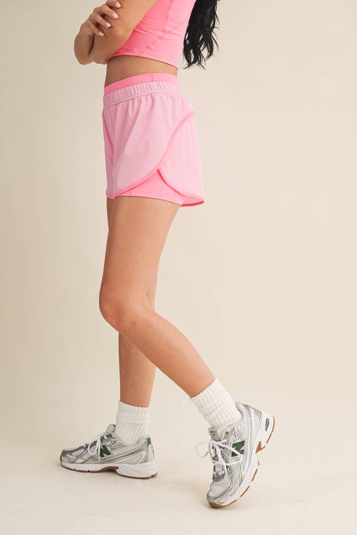 Hot Girl Walk Shorts | Pink + Blue