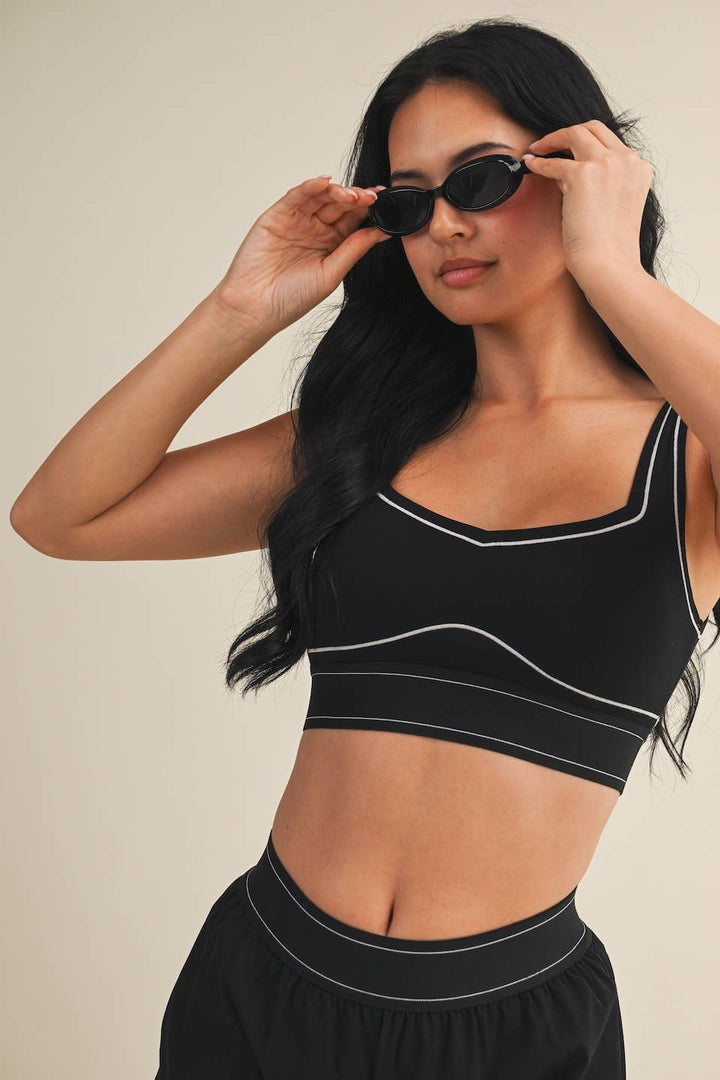 Align Sports Bra | Taupe, Pink, + Black