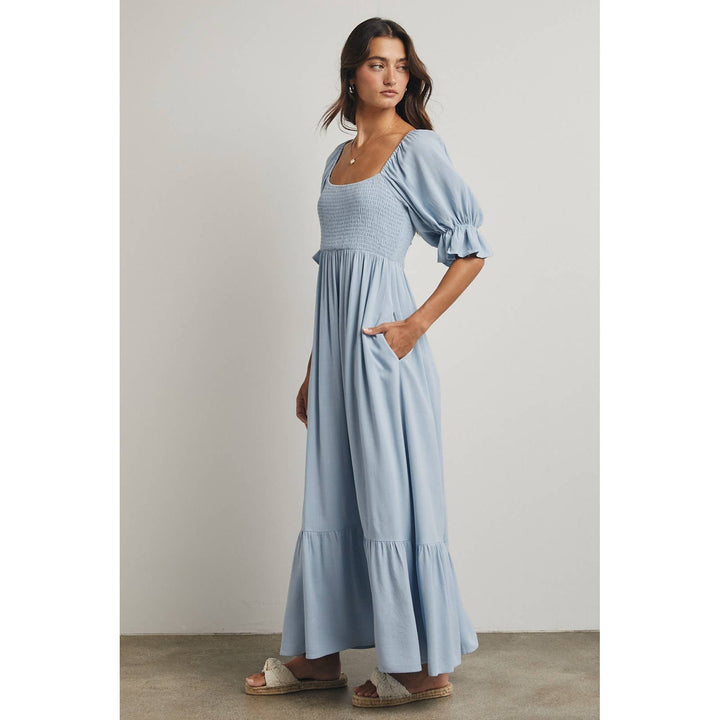 Sunday Stroll Maxi Dress | Sage + Blue | Restock