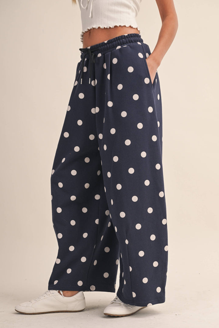 The Navy Spot Barrel Sweatpants