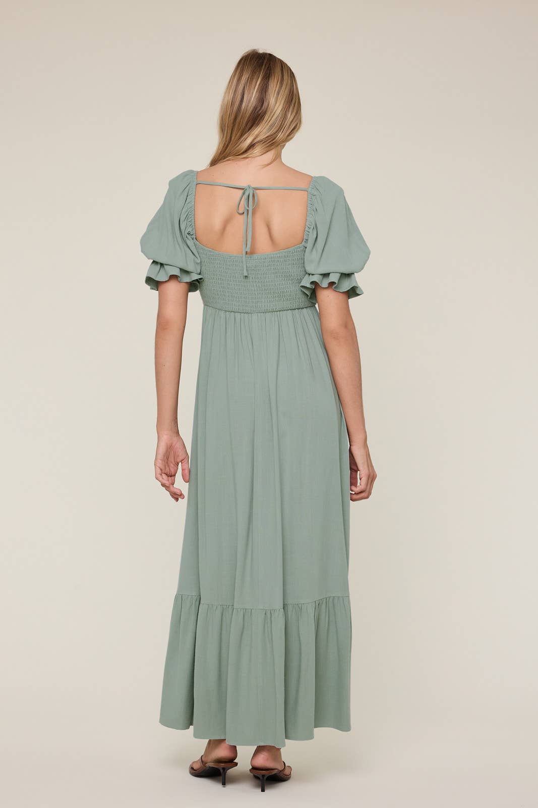 Sunday Stroll Maxi Dress | Sage + Blue | Restock